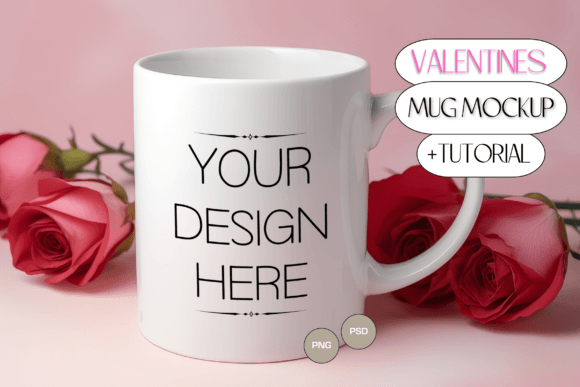 Download Mug Template Valentine PSD Mug Mockup - Mug mockup Collection