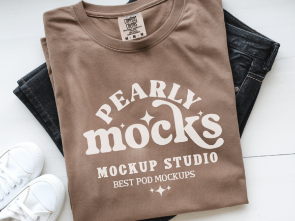Download C1717 Folded Flat Lay T-shirt Mockup 4 - Flat lay Collection