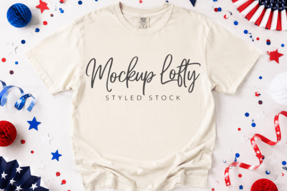 Download Ivory C1717 4th of July Flat Lay Mockup - Flat lay Collection