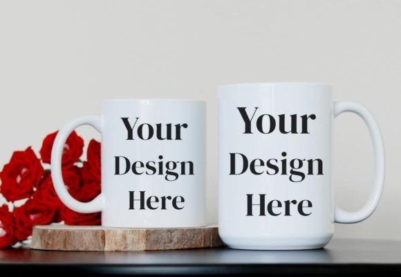 Download Two Size Coffee Mug Mockup PSD Mockup - Mug mockup Collection